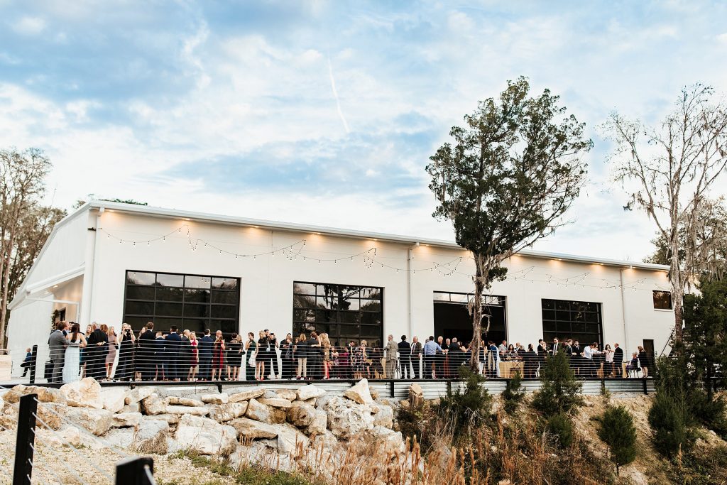 wedding guests at white rock canyon