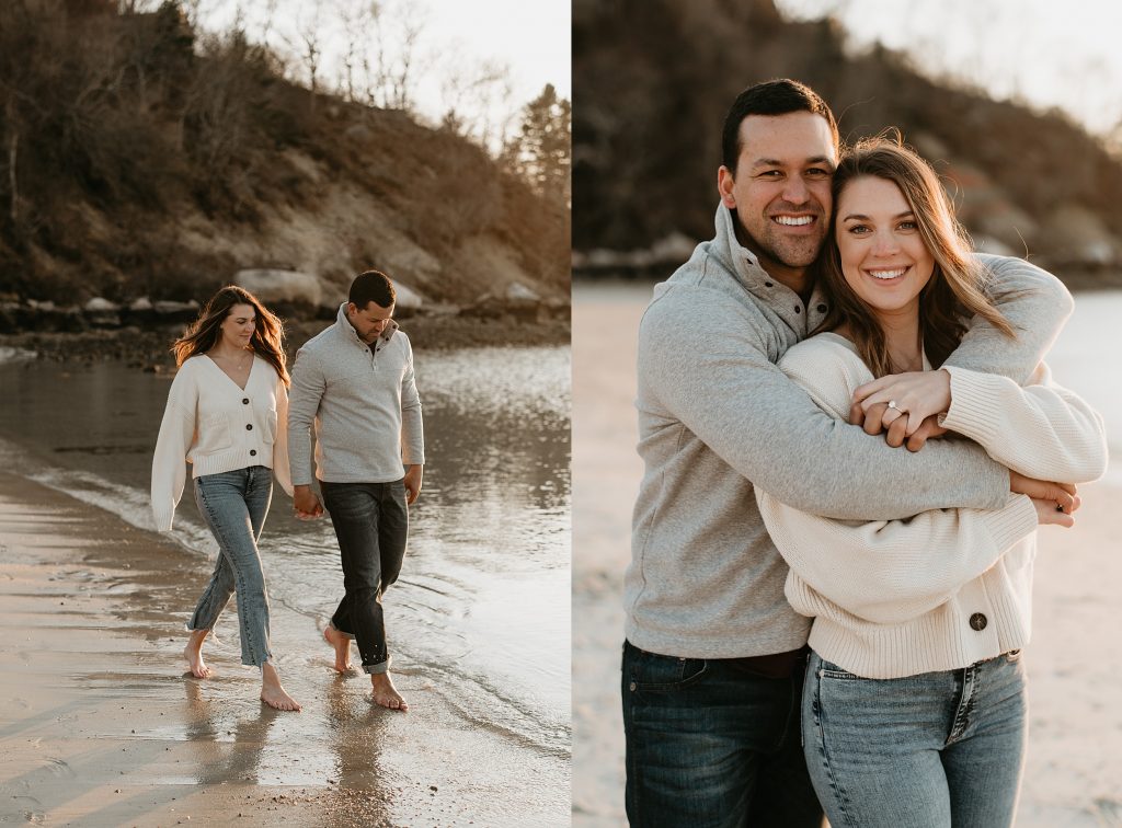 Couple on the beach in the cape