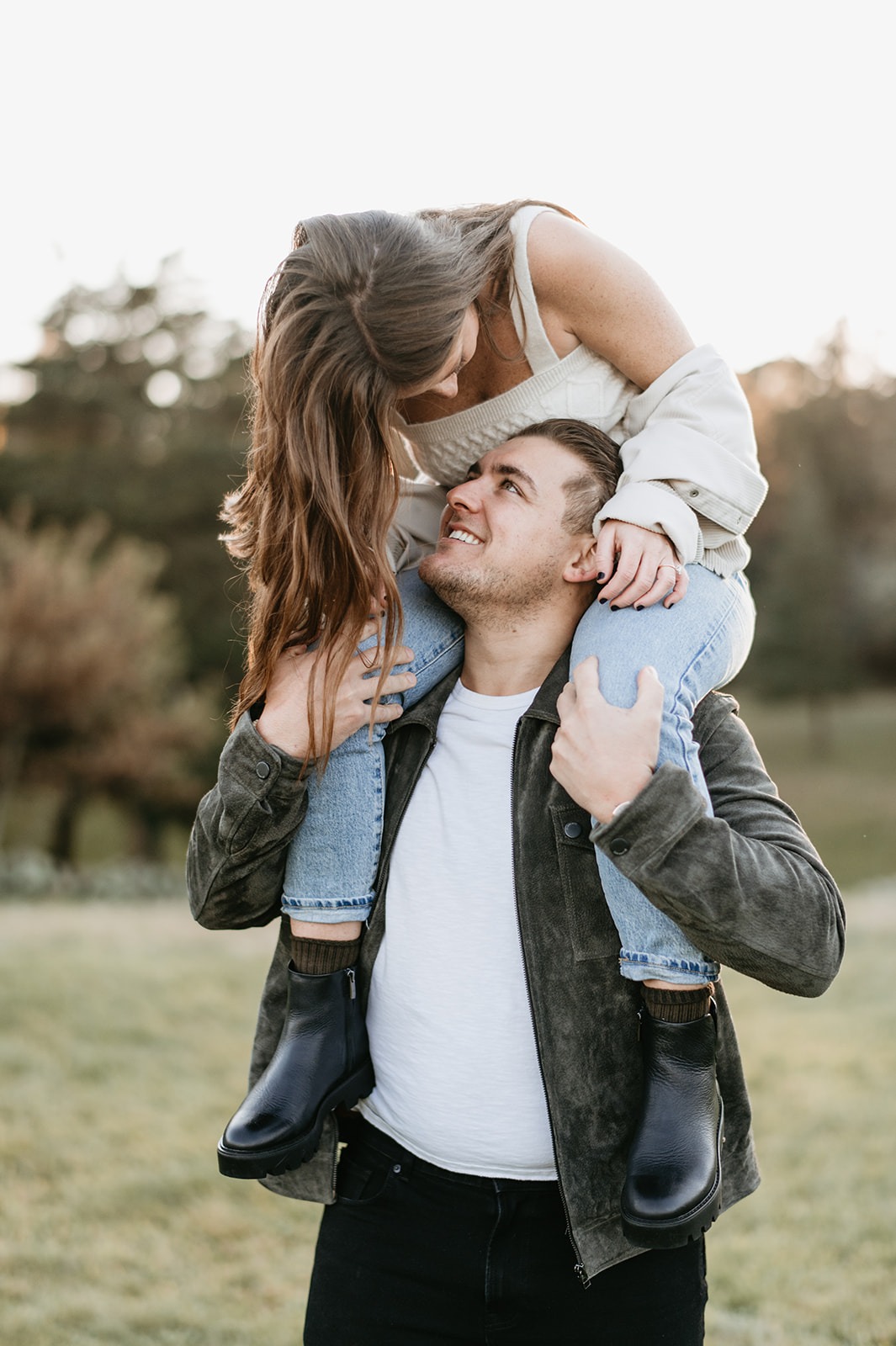 falmouth engagement session